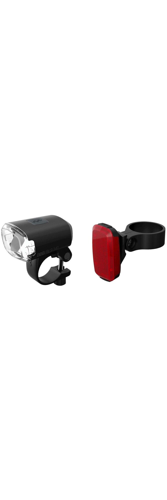 Велофонарь (комплект) BBB lightset Stud combo + BLS-147 rear Spot Black