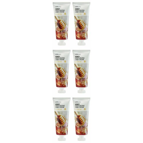 Lebelage Крем для рук Honey Moisturizing Hand Cream, с медом, 6 шт. уход за руками lebelage крем для рук с жемчугом увлажняющий и осветляющий moisturizing hand cream