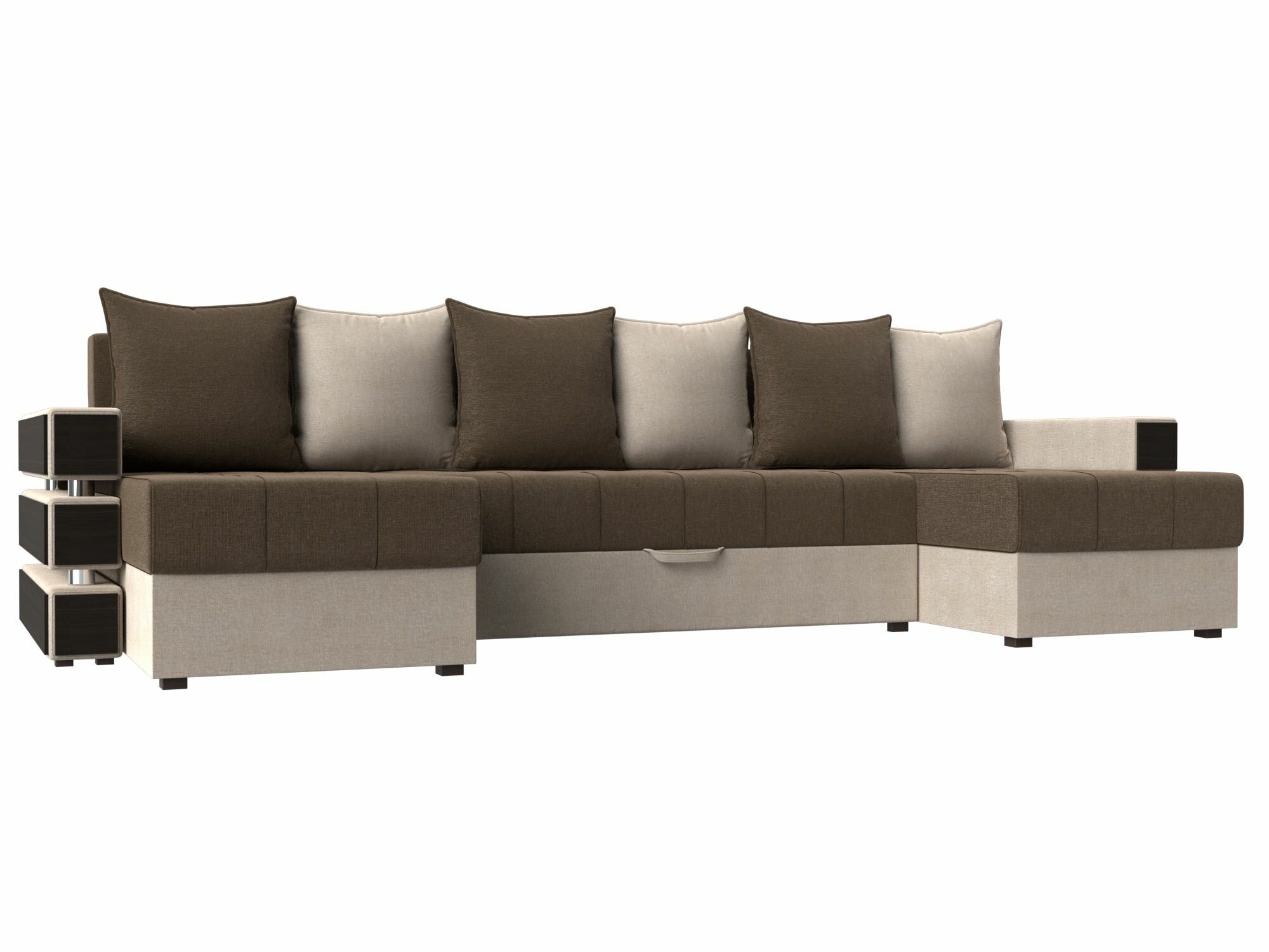 П-образный диван Венеция, Рогожка, Модель 108454