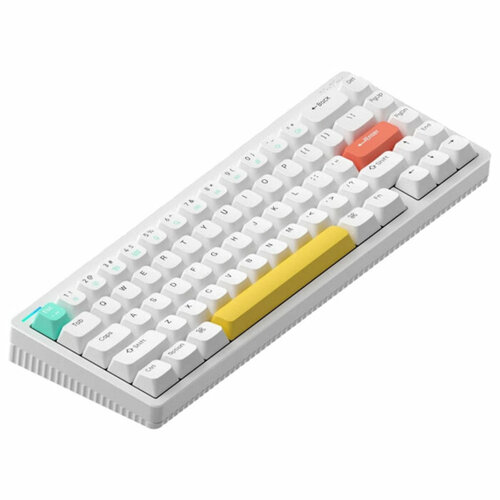 Клавиатура Nuphy Halo65, Gateron G Pro 2.0, Red Switch, Bluetooth, White клавиатура keychron q3 q3 m1 red gateron g pro red switch rgb 87 кнопок black