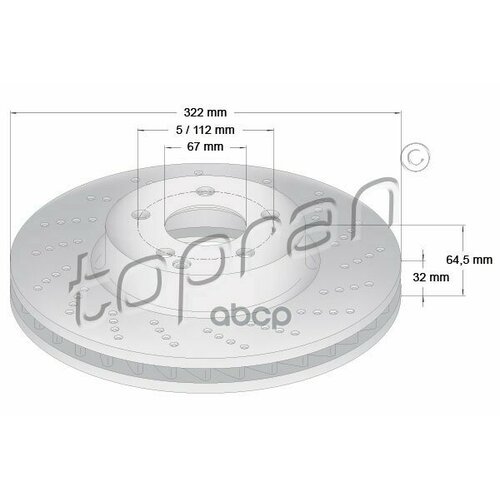 Диск Тормозной (Замена Для Hp-408830755) topran арт. 408830001