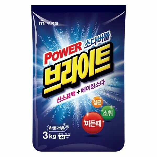 MUKUNGHWA Стиральный порошок Power Bright Refill Type, 3000 гр