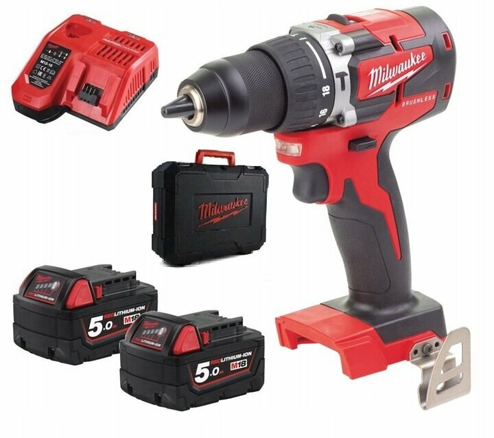 Аккумуляторная дрель-шуруповерт Milwaukee M18 CBLPD-502C 4933464558