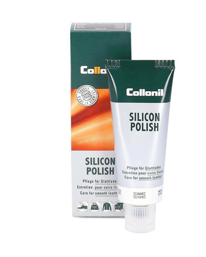 Collonil Крем Silicon Polish для гладкой кожи, 751 черный, 75 мл