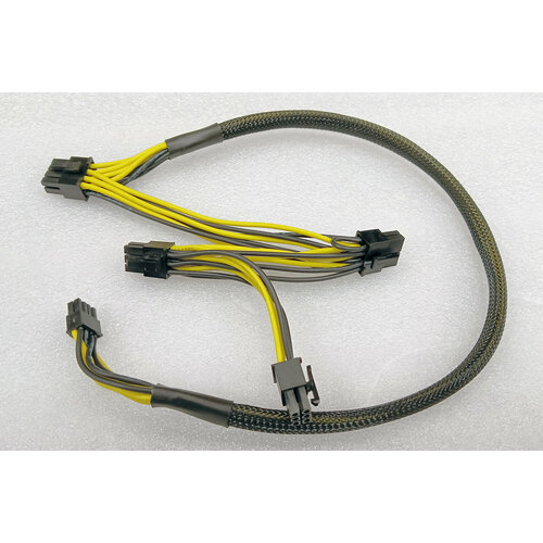 переходник питания для видеокарт 6 pin to 2 x 6 2 pin gpu power adapter splitter cable Кабель для GPU для HP DL380 ML350 Gen10