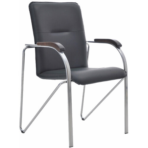 Стул Самба BOX4 с подлокотниками искусственная кожа черный 88х60х58 см 7079₽