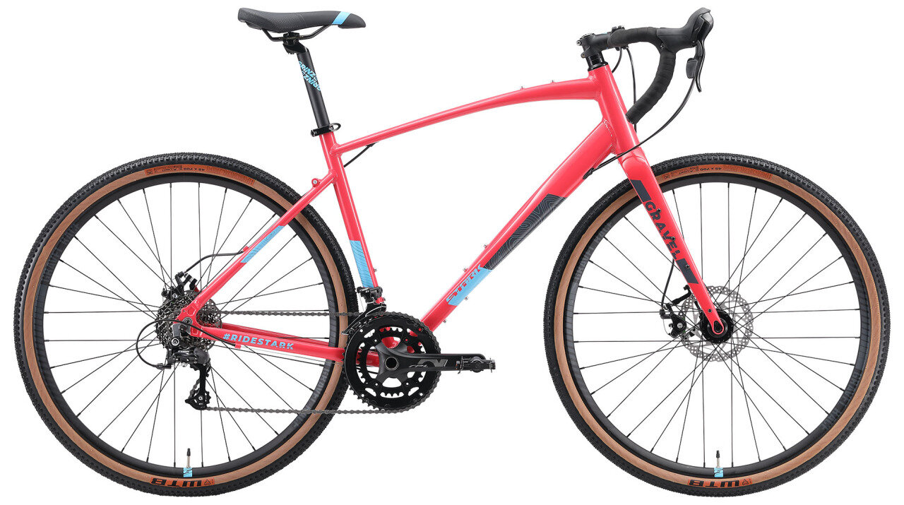 Шоссейный велосипед Stark Gravel 700.5 D (2024) 20" Красно-синий (176-187 см)