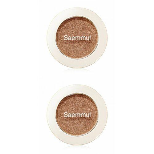 The Saem Тени Saemmul Single Shadow, Shimmer, BR05, 2 гр, 2 шт. the saem eye тени для глаз и бровей saemmul single shadow shimmer be02 2 гр