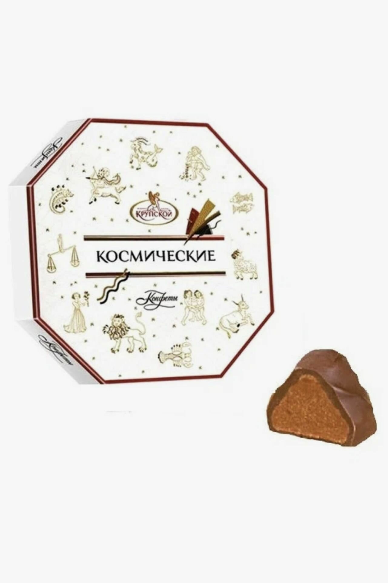Набор конфет шоколадных Космические фабрика имени Крупской, 460 гр. Сладости в подарок женщине, мужчине на День рождения