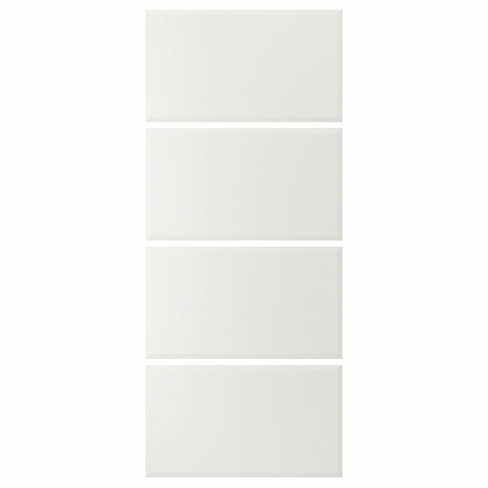 4 панели для рамы раздвижной дверцы, белый 100x236 см IKEA TJRHOM 404.806.82