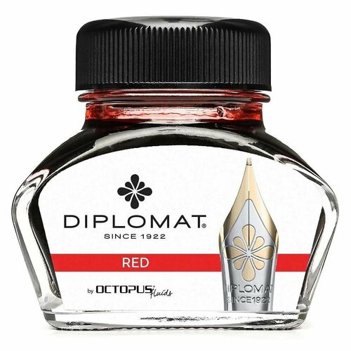 Diplomat D41001005 Флакон с чернилами diplomat octopus, red 30 мл