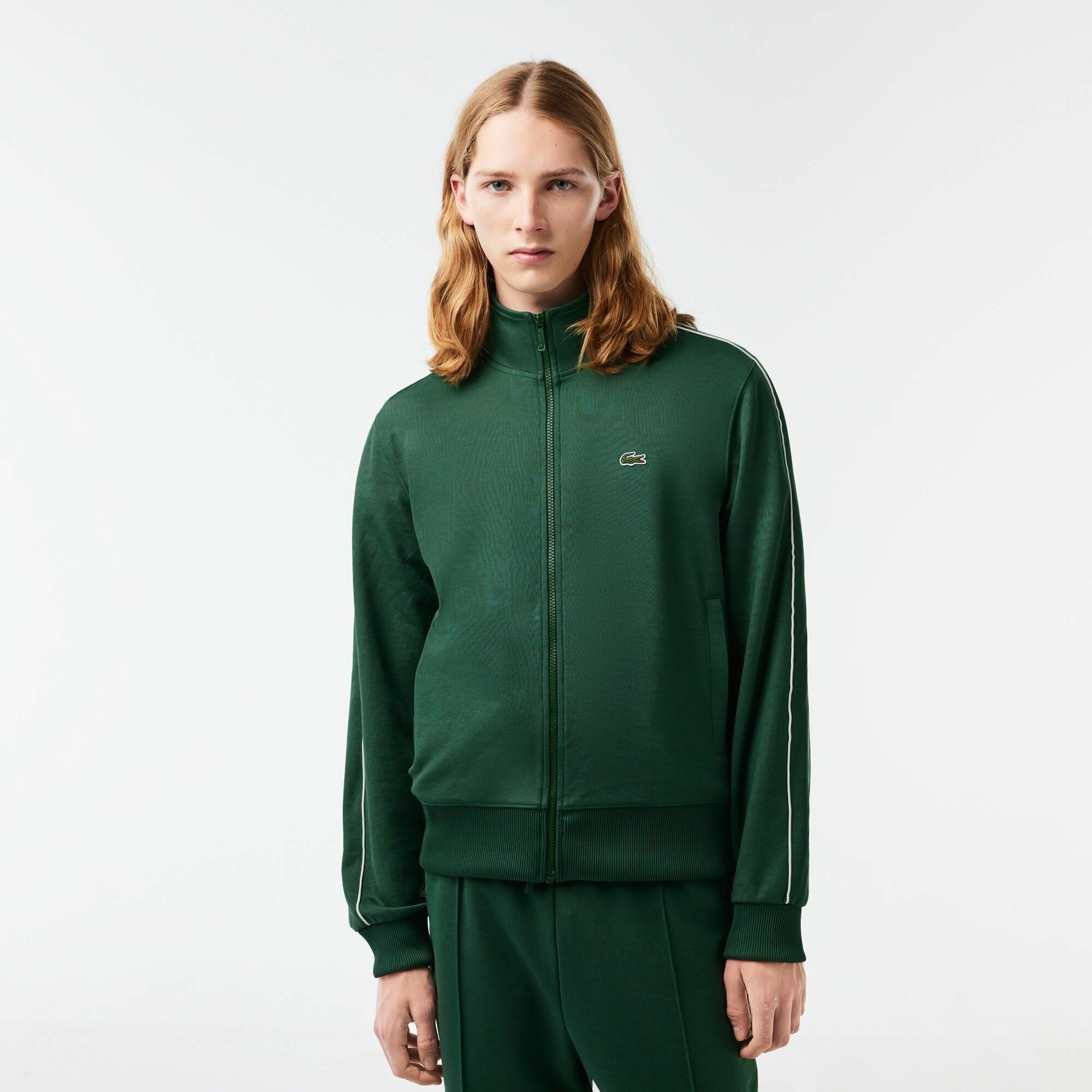 Толстовка LACOSTE Regular Fit, размер T3, , зелёный
