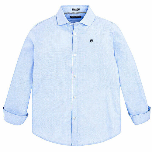 Рубашка Mayoral, размер 160, голубой