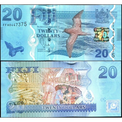 фиджи 5 долларов nd 2002 г 2 Банкнота. Фиджи 20 долларов. ND (2013) UNC. Кат. P.117a