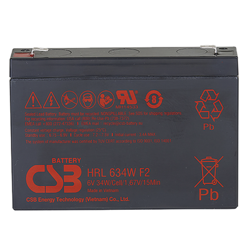 CSB Батарея аккумуляторная CSB HRL634W F2 FR 6В 8.5А*ч передний держатель стержня csb mf fr caperlan