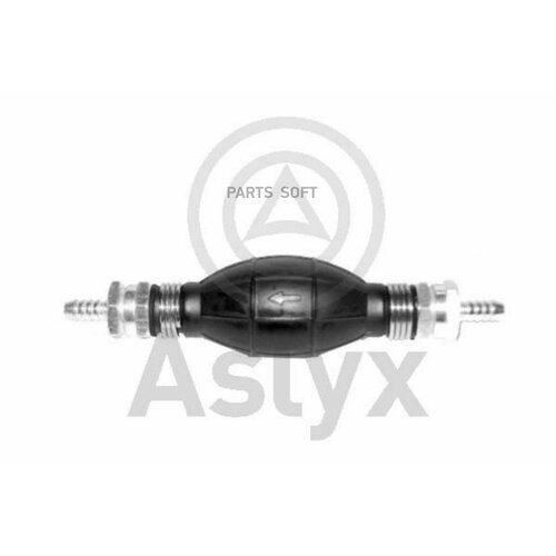 ASLYX AS-200628 насос подкачки ручной - груша 8mm/8mm (прямой с клапаном)