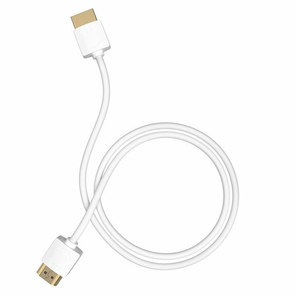 GCR Ультратонкий кабель HDMI2.0 для AppleTV, SLIM, 1.5m, белый, OD3.8mm, HDR 4:2:0, Ultra HD, 4K60Hz, 18.0 Гбит/с, 32/32 AWG Greenconnect HDMI (m) - HDMI (m) 1.5м (GCR-51482) - фото №6