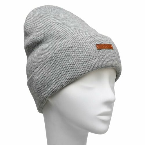 Шапка Lee Cooper, размер б/р, серый vintage knitted women hats beanie hat men beanies cap unisex solid color knitted pointy winter warm baggy casual beanie ski cap