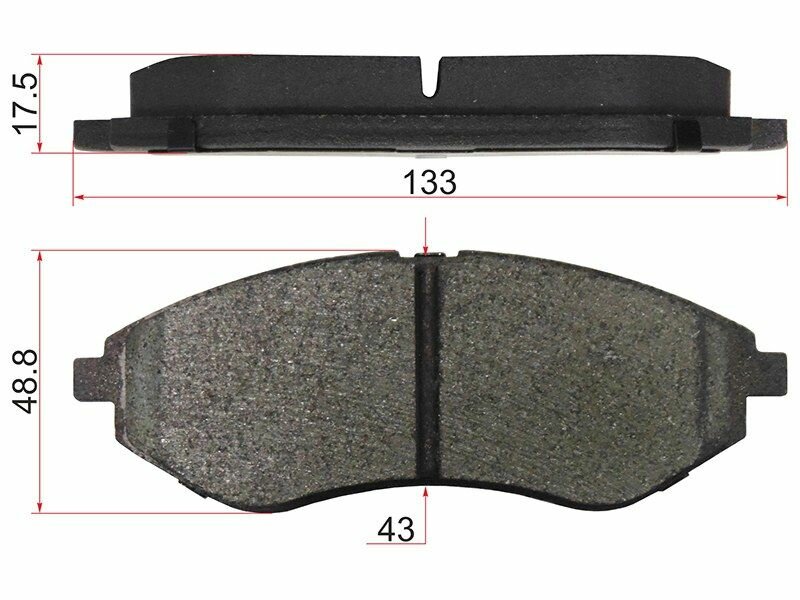 Колодки тормозные перед CHEVROLET COBALT 11-/RAVON R4 17-/AVEO 03-08