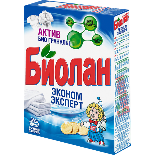 Стиральный порошок Биолан Актив Эконом эксперт 350г 600₽