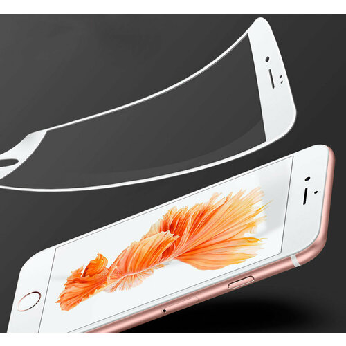 Гибкое противоударное стекло для iPhone 7/8 Plus белый защитное стекло iphone 7 plus 8 plus 9d 9h закаленное противоударное белое