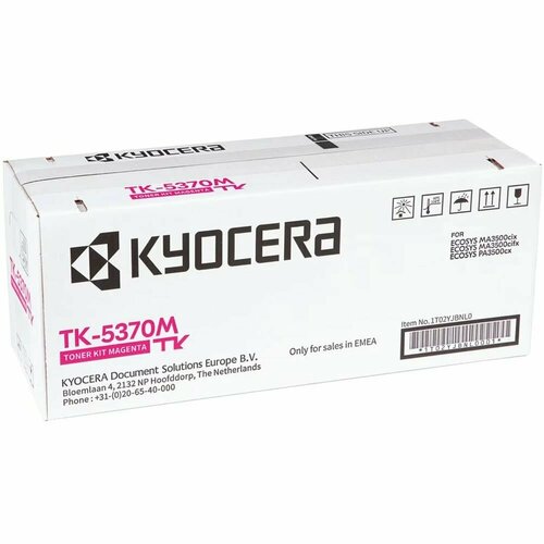 Тонер-картридж Kyocera TK-5370M, пурпурный, оригинальный, 5000 стр. картридж sharp bpgt20mb 5000 стр пурпурный