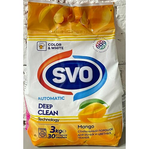 Стиральный порошок COLOR White Mango 3кг 30 стирок 800₽
