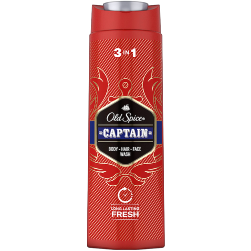 гель для душа шампунь old spice 2в1 bearglove 400мл Гель для душа и шампунь Old Spice Captain 2в1 400мл