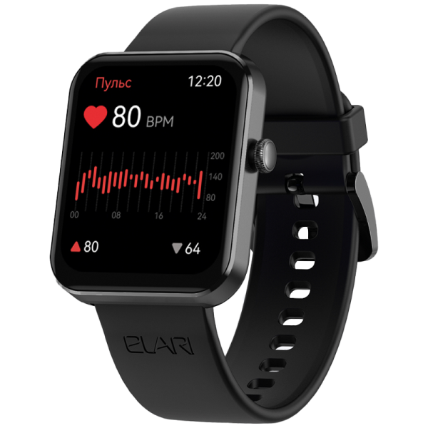 фото ELARI Умные часы ELARI Watch Lite, (KP-N1-BLACK), черный