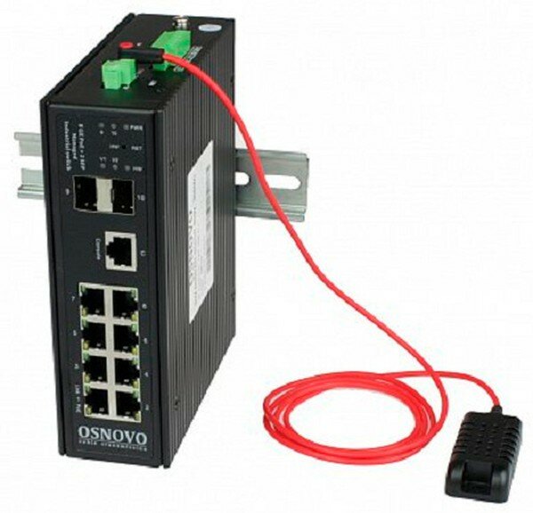 Коммутатор Osnovo SW-80802/ILS(port 90W,300W) (L2+) 8x1Гбит/с 2SFP 8PoE 300W управляемый