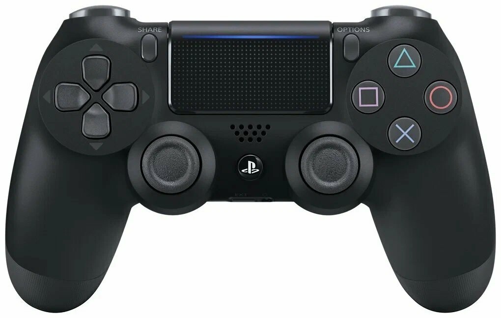 Геймпад Sony DualShock 4 v2 CUH-ZCT2E, Антрацитовый черный, 1 шт.