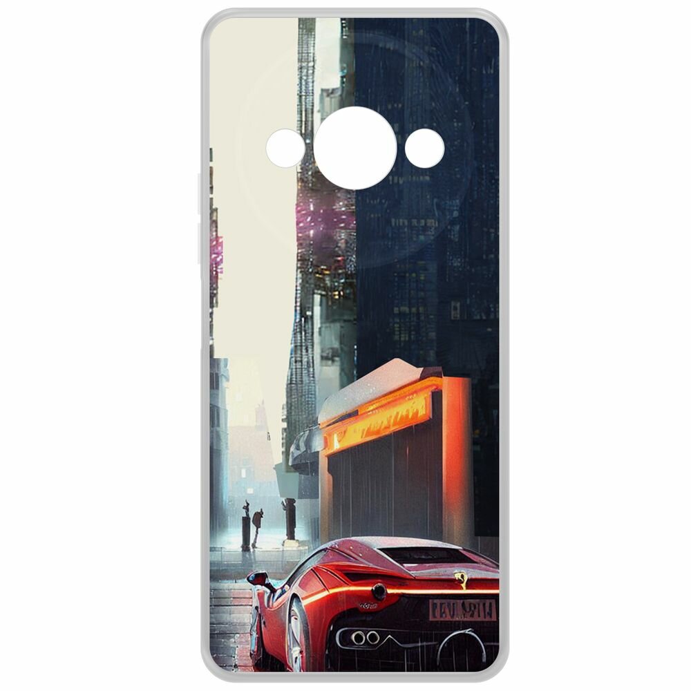 Чехол-накладка Krutoff Clear Case Сити для Xiaomi Poco C61