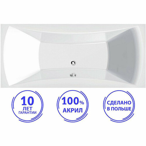 Акриловая ванна C-Bath Talia 180x80 CBQ004002 без гидромассажа