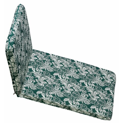 Матрас для шезлонга, 2-х секционный 125х50 зеленый артикул 1041-518 Удачная Мебель