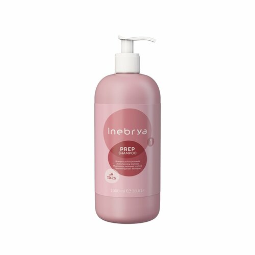 Шампунь для глубокого очищения волос Prep Shampoo Inebrya, 1000 мл