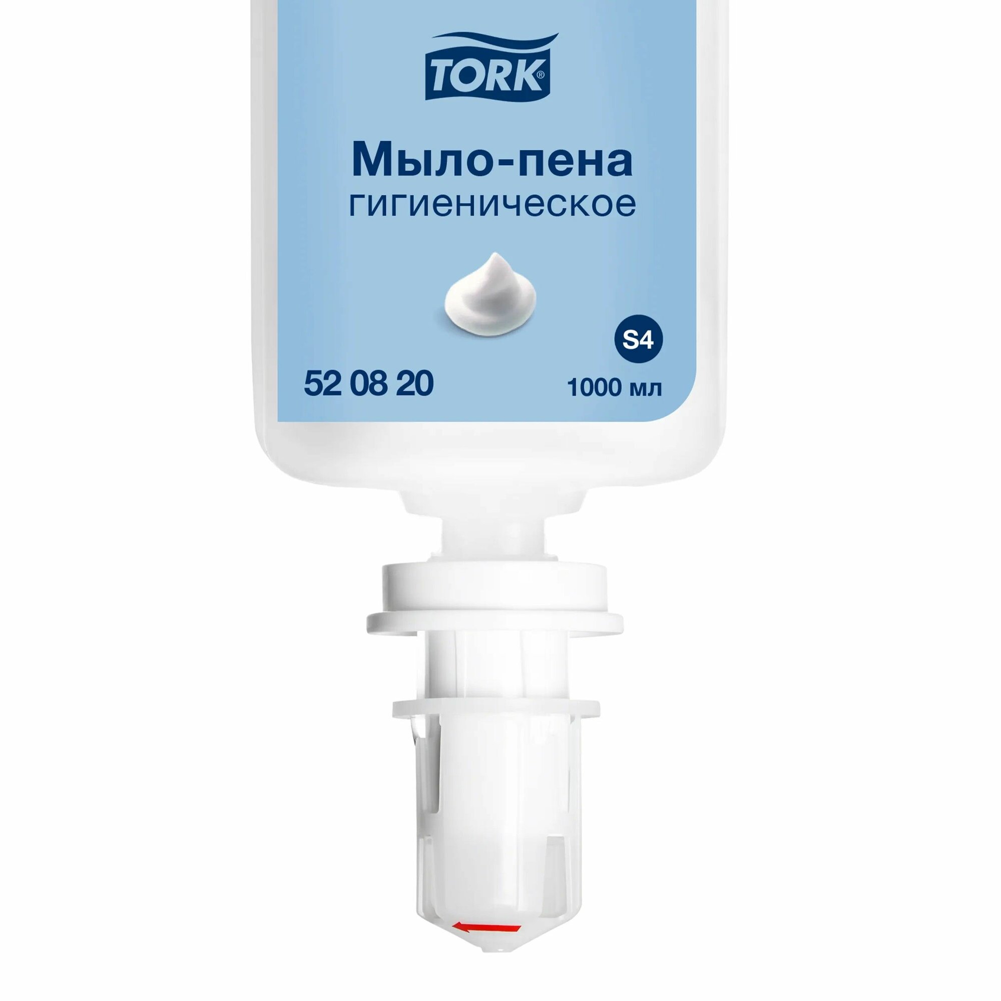 Мыло-пенка Tork гигиеническое система S4 1 картридж 1000 мл (арт: 520820)