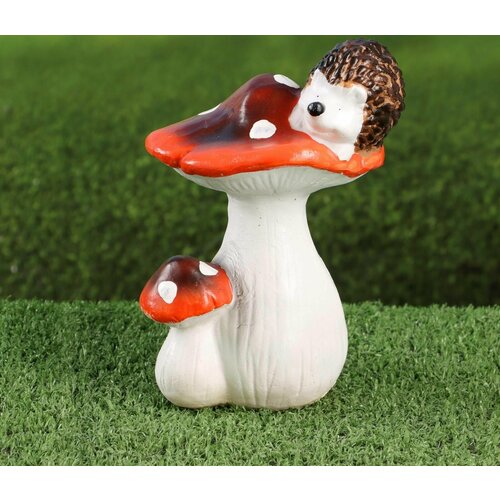 Садовая фигура Ежик на грибочке 10х11х21см 791₽