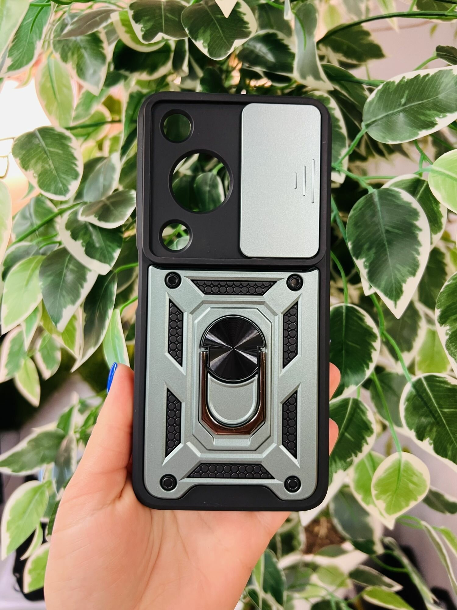 Чехол противоударный armors для Huawei Nova Y63 и Y72 и Y72S / Хуавей Нова У63 и У72 и У72S с защитой камеры (Зеленый) — фото 1