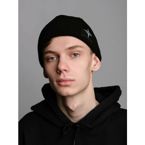 фото Шапка бини severclothing для мужчин и женщин, размер 54-58, черный