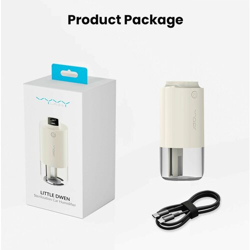 Портативный увлажнитель воздуха Vyvylabs Little Dwen Sterilization Car Humidiher - White 230000₽
