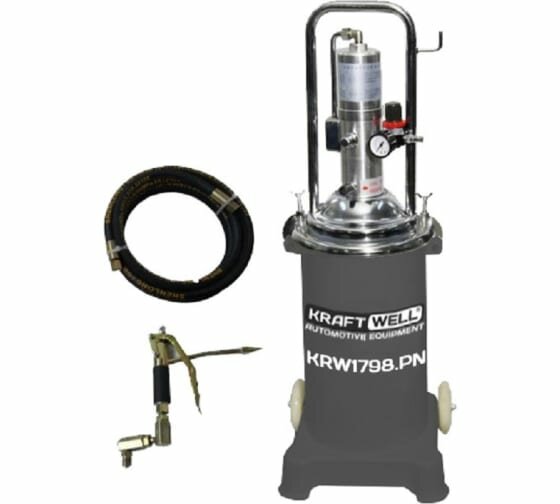 фото KRAFTWELL KRW1798 Нагнетатель солидола мобильный с ручным приводом