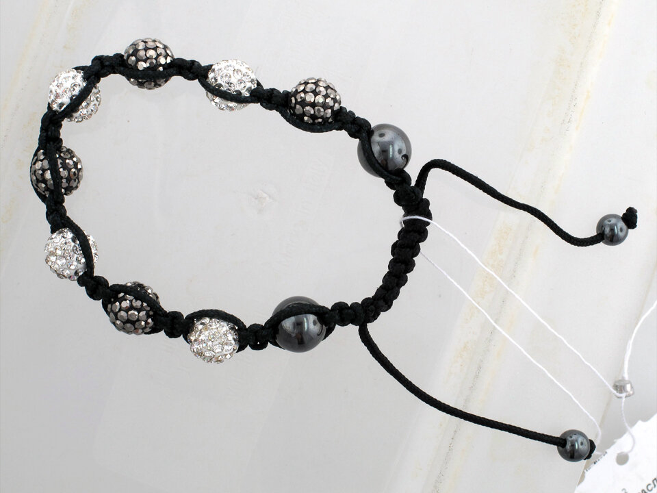 Браслет Эстет  гематит  стекло