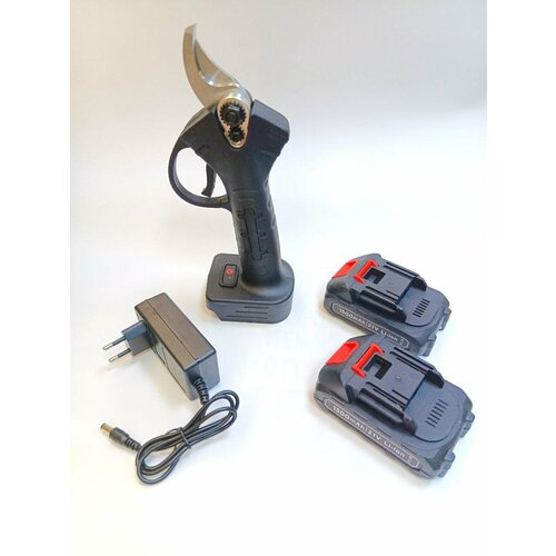 Аккумуляторный сучкорез, кусторез, секатор, электрический секатор, два аккумулятора