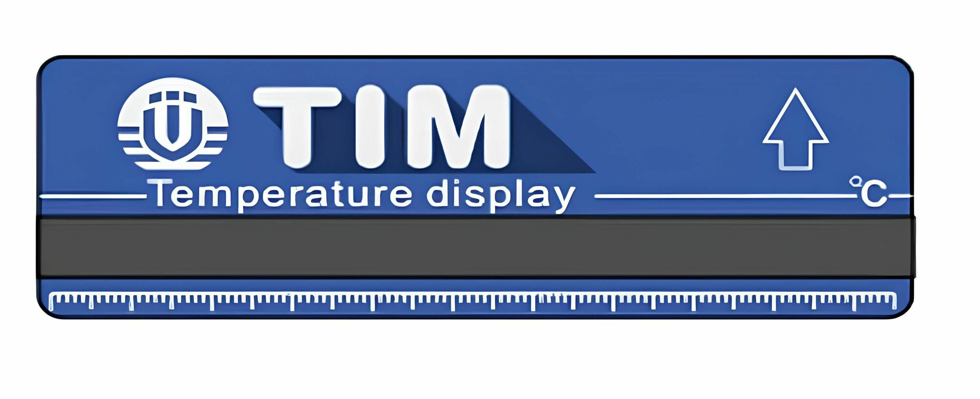 Термометр-полоска на коллекторах обратки (синий) TIM M323-2