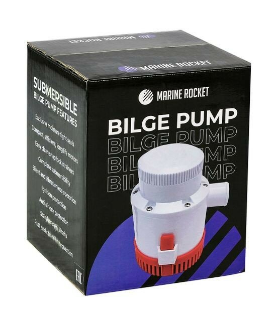 Помпа осушительная Marine Rocket, 3500GPH (13249 л/ч), 12 В (Москва) — фото 1