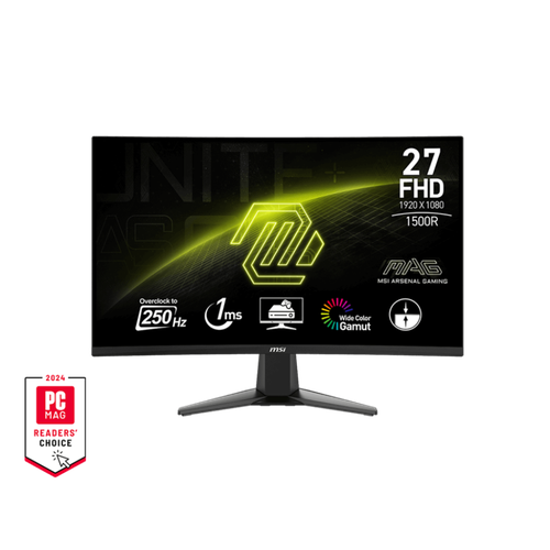 27" Монитор MSI MAG 27C6X, 1920x1080, 250 Гц, 1500R, VA, LED, 3000:1, 250 Кд/м² черный