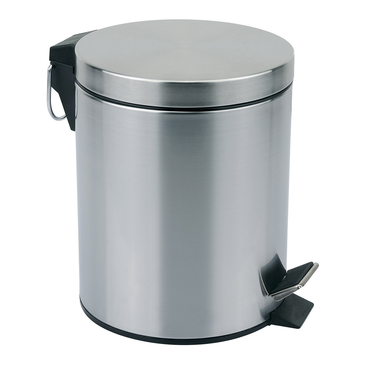 Мусорное ведро Рыжий кот круглое с педалью матовое 3 л