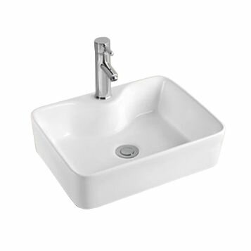 Прямоугольная раковина 48 см для ванной Comforty PZ-6068 для установки на столешницу