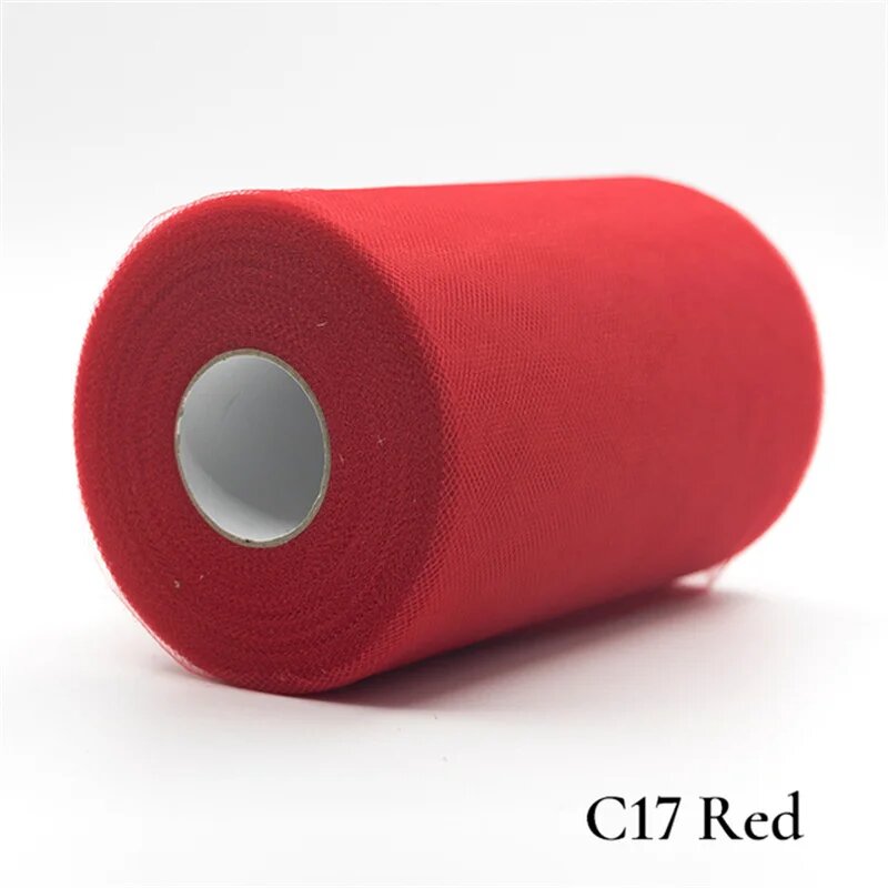 Рулон органзы 15х22 м Красный C17