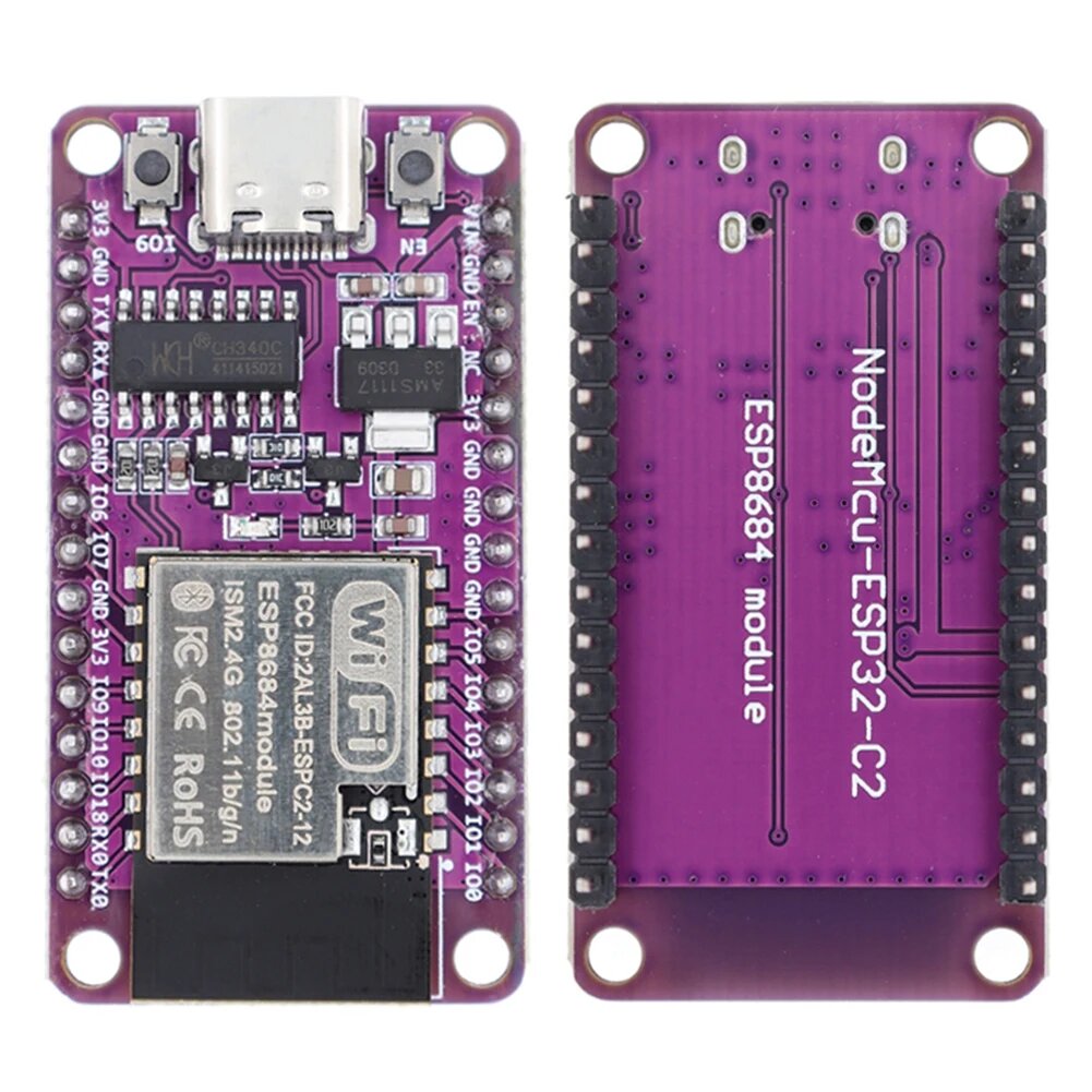 Модуль Wi-Fi и Bluetooth-совместимый модуль TYPE-C USB ESP32-C2 DevKit серийный для Arduino